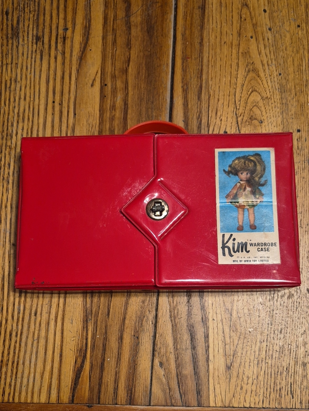 Kim Wardrobe Case Red Vintage Doll Storage And Dolls